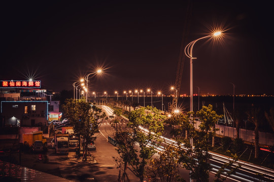 滨江路夜景