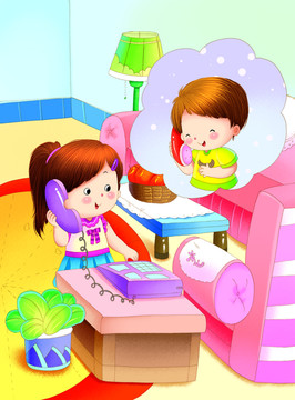 小孩打電話