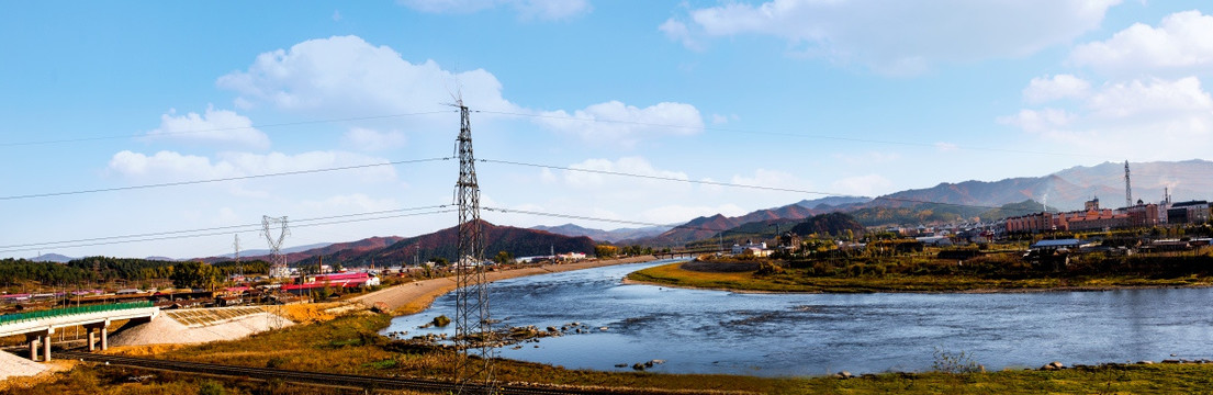 山村秋色