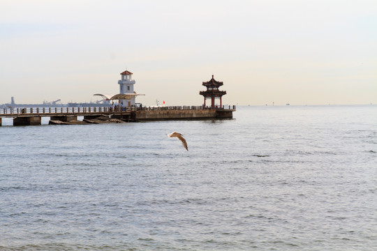 河北秦皇岛求仙入海处栈桥