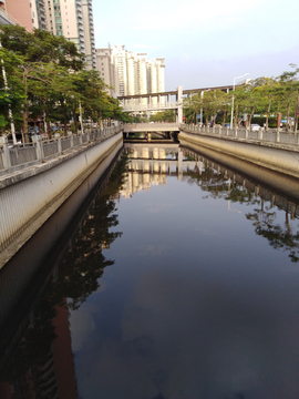 污水 排水 水沟 小江