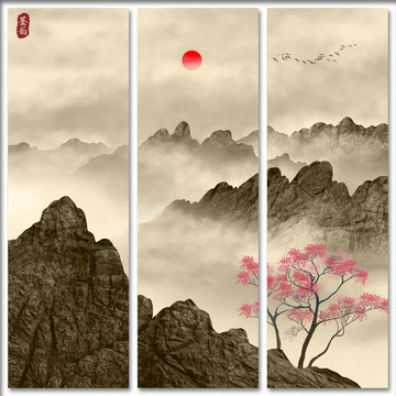 意境山水裝飾畫