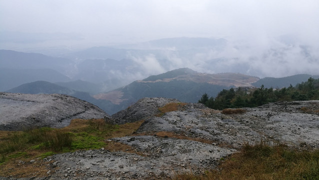 浙江宁波宁海风光茶山风光