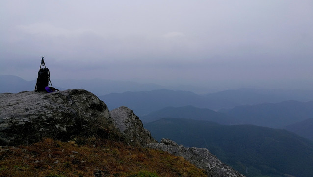 浙江宁波宁海茶山磨柱峰风光