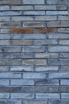 斑驳的旧青砖墙