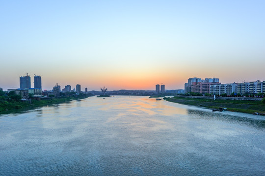 邵阳资江沿岸风光