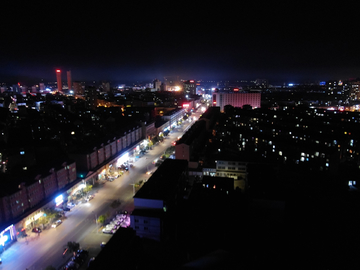 台安夜景航拍