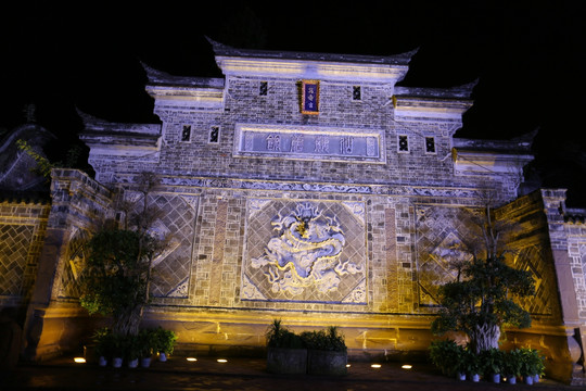 成都洛带古镇夜景