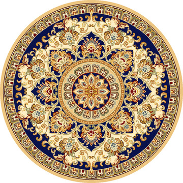 古典三彩地毯图案
