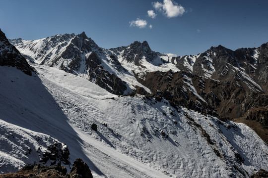 天山雪峰