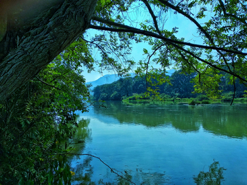 乡村河畔美景