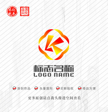 K字母LT標(biāo)志logo