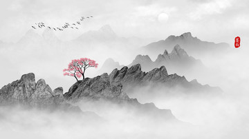 意境山水裝飾畫