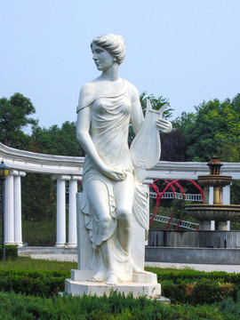国外石膏雕像