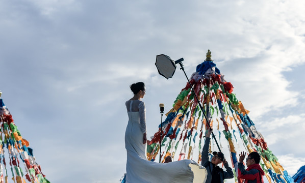 婚纱摄影现场