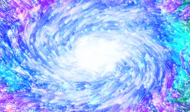 星空水粉畫