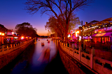 北京什刹海夜景