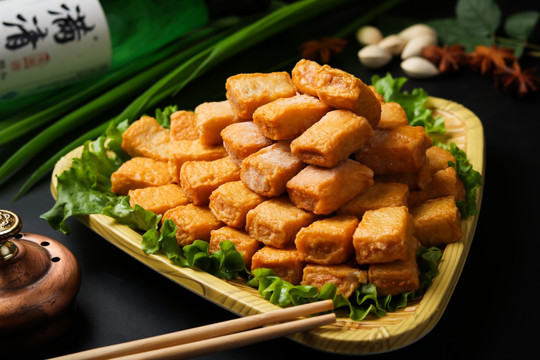 火锅涮品鱼豆腐菜单图片