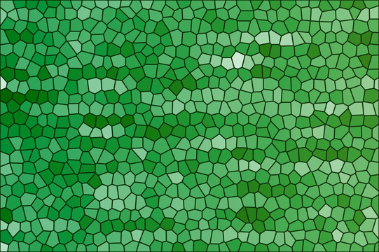 绿色染色玻璃背景水立方图案