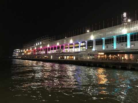 香港夜景海港城