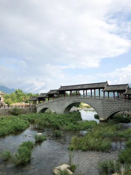 华阳古镇风景全景山水