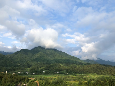 华阳古镇风景全景山水