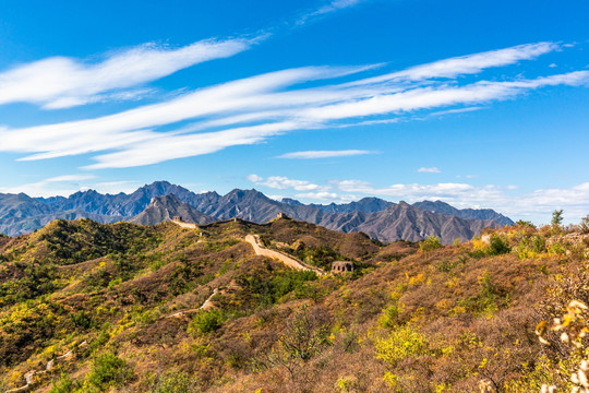 古北口蟠龙山长城建筑风景