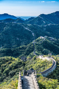 北京慕田峪古长城建筑风景