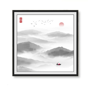 水墨山水画