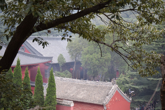 烟气缭绕的寺院