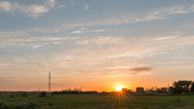 夕阳西下