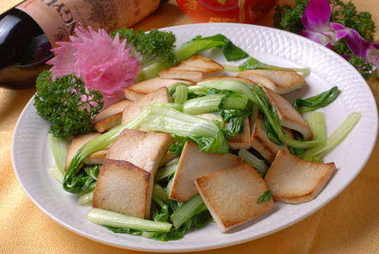 青菜炕豆腐