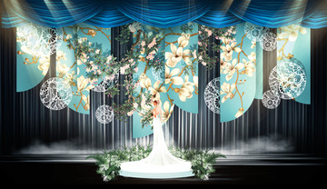新中式婚礼舞台设计