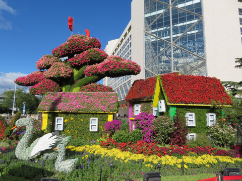 田园植物雕塑