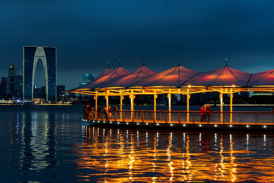 金鸡湖夜景