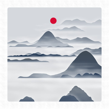 水墨中國(guó)裝飾畫