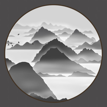 水墨裝飾畫