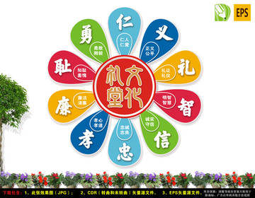 傳統(tǒng)美德宣傳文化墻