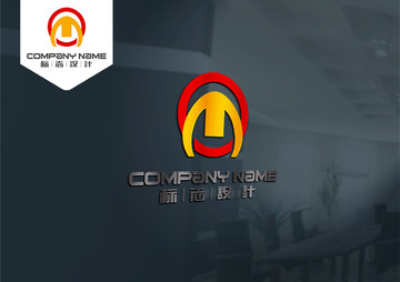 M字母LOGO創意幾何原創標