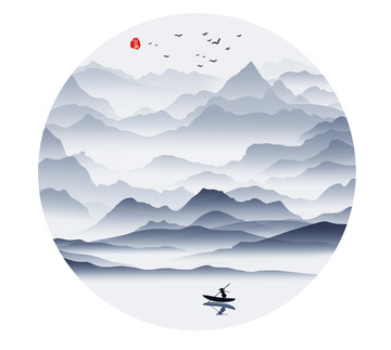 水墨山水畫