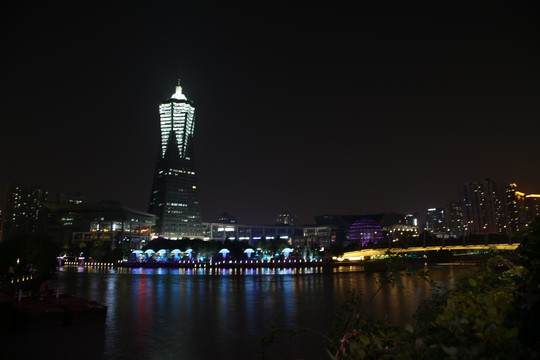 西湖文化广场夜景