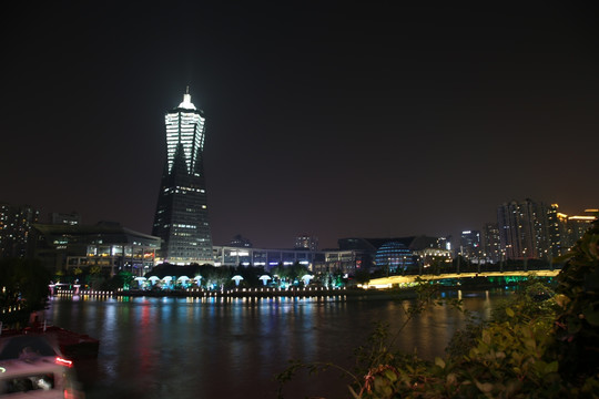 西湖文化广场夜景