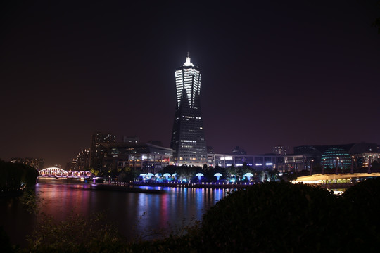 西湖文化广场夜景