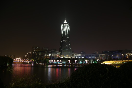 西湖文化广场夜景