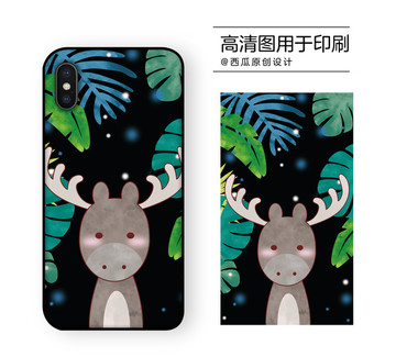 手機殼高清印刷平面圖