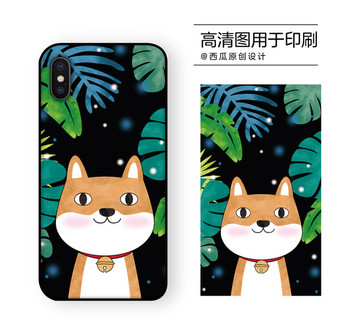 手機殼高清印刷平面圖