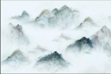 大氣山水背景畫(huà)
