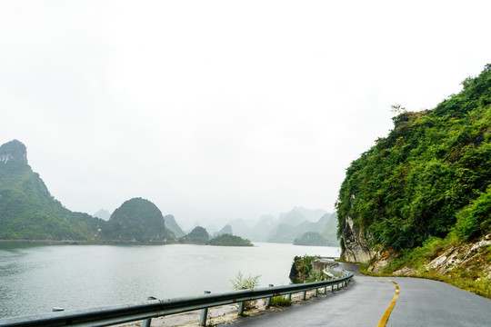 广西南宁上林大龙湖景区风光