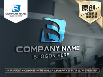 B字母标志LOGO设计