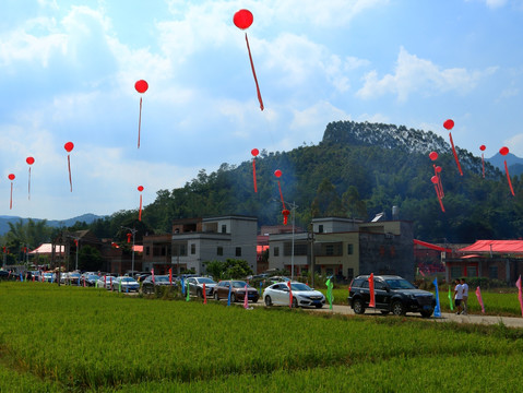 农村庆典活动场景